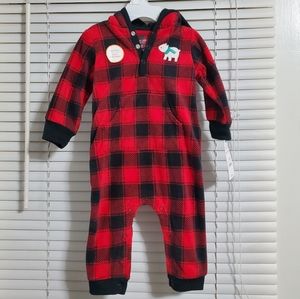 NWT Carters 6 Month Baby Outfit Red Flannel